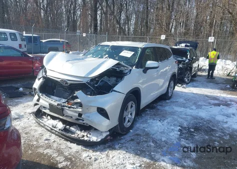 2022 Toyota Highlander Le from USA, damaged, VIN 5TDBZRBH2NS171536